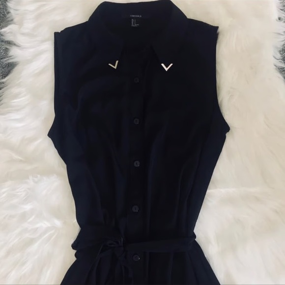 FOREVER 21 Black Sleeveless Dress S - Picture 5 of 8